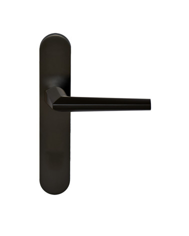 Poignée Loo noire sur plaque aveugle