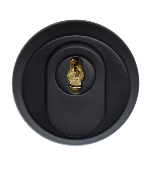 Rosace de sécurité ronde Inox Noire EUROWALE