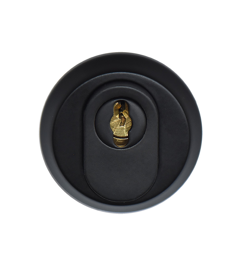 Rosace de sécurité ronde Inox Noire EUROWALE