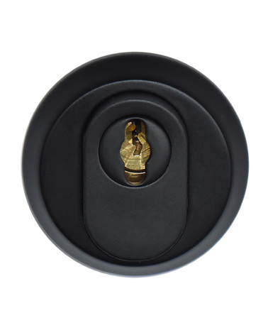 Rosace de sécurité ronde Inox Noire EUROWALE