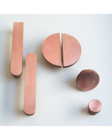 Patère en bois et cuivre COPPER