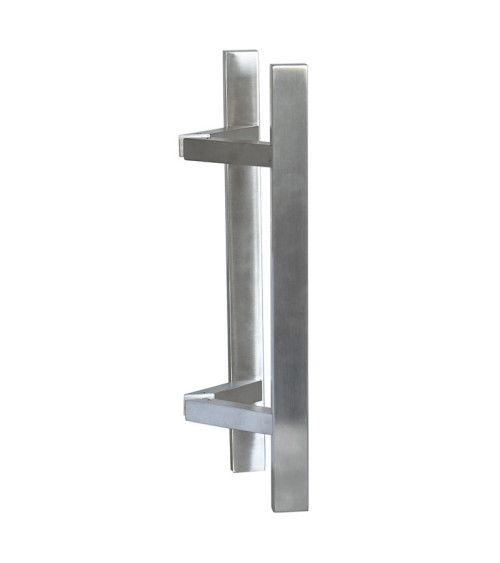 Poignée de tirage déportée Rectangulaire en T inox double EUROWALE