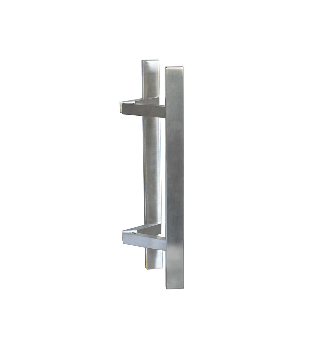 Poignée de tirage déportée Rectangulaire en T inox double EUROWALE