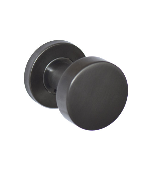 Bouton cylindre Gris Lumière PVD EUROWALE