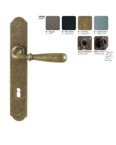 Poignée de porte couleur or antique FON