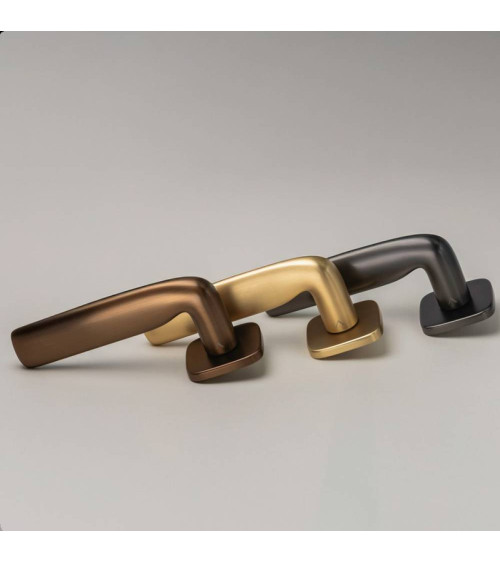 Poignée de porte chrome satiné FLAT poignée design
