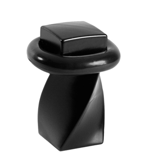 Butée de porte rétro noire mat modèle Elisabeth