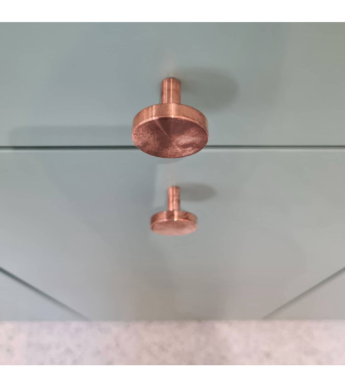 Bouton de meuble en laiton NENA M poignée design