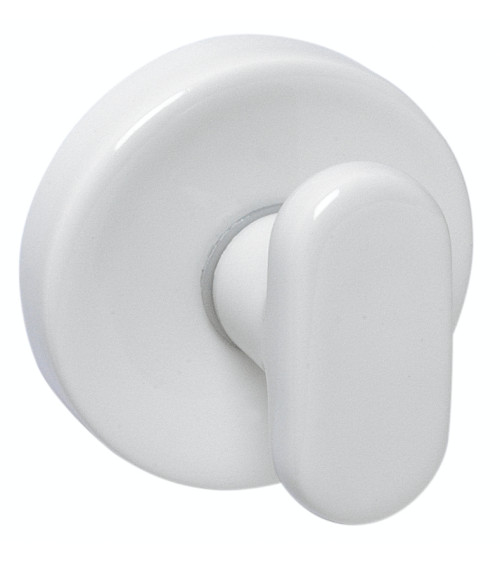 Poignée de porte croisillon en porcelaine blanche Merigous -  poignée design