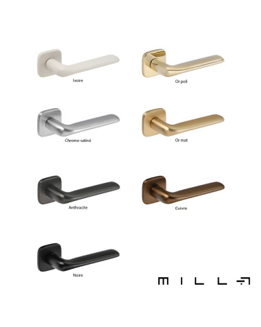 Poignée de porte moderne FLAT poignée design couleur 7 déclinaisons