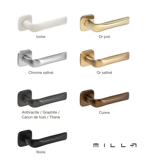 Poignée de porte or satiné FOLD poignée design