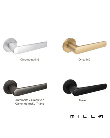 Poignée de porte MILA poignée design avec 4 finitions