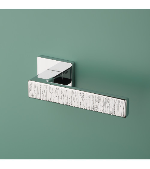 Poignée de porte chrome poli AMARYLIA poignée design