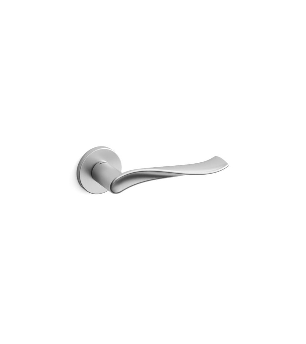Poignée de porte chrome satiné Mandelli Spin poignée design