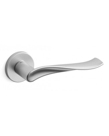Poignée de porte chrome satiné Mandelli Spin poignée design