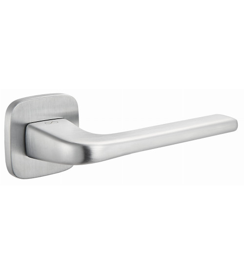 Poignée de porte Solo chrome satiné arrondie