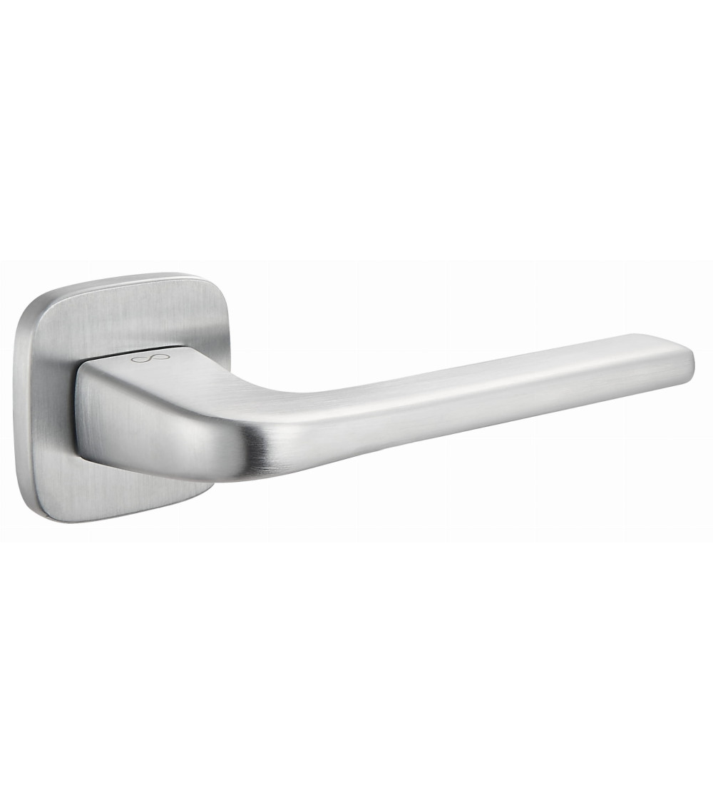 Poignée de porte Solo chrome satiné arrondie