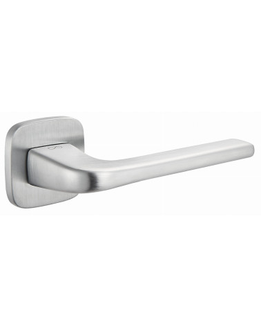 Poignée de porte Solo chrome satiné arrondie
