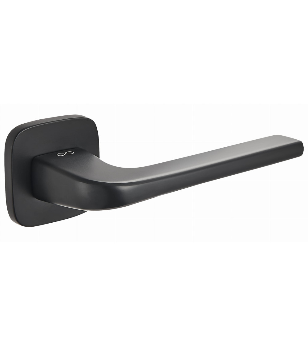 Poignée de porte Solo noir arrondie