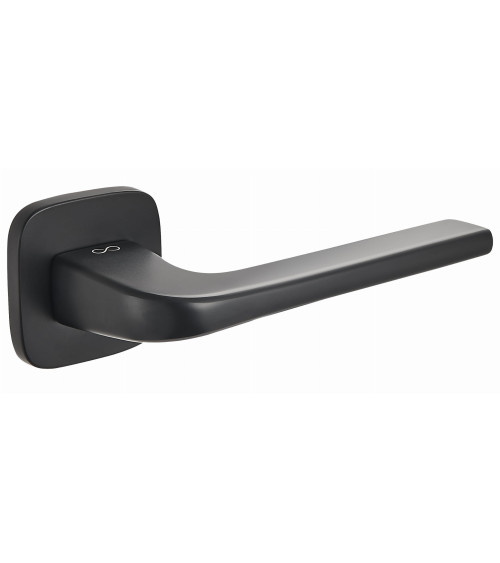 Poignée de porte Solo noir arrondie
