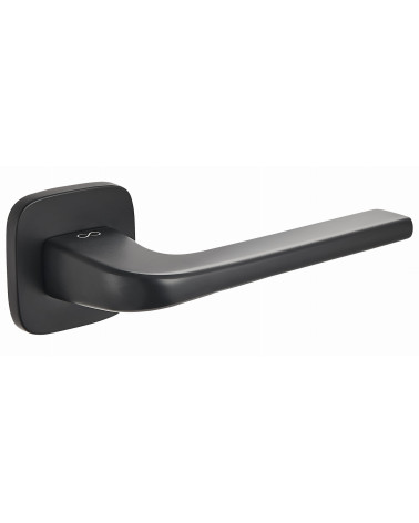 Poignée de porte Solo noir arrondie