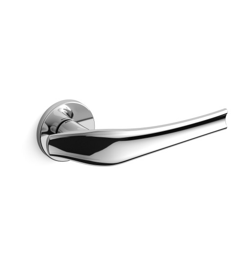 Poignée de porte chrome poli Mandelli Aqualung poignée design