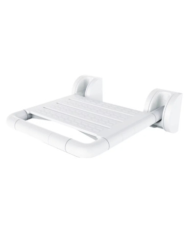 Siège de douche rabattable PMR sans pied – Blanc | Sécurité & confort