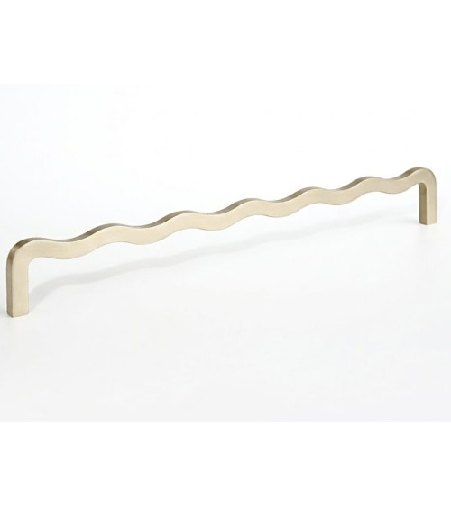 Poignée Barre Asymétrique en Laiton Massif – Design Moderne