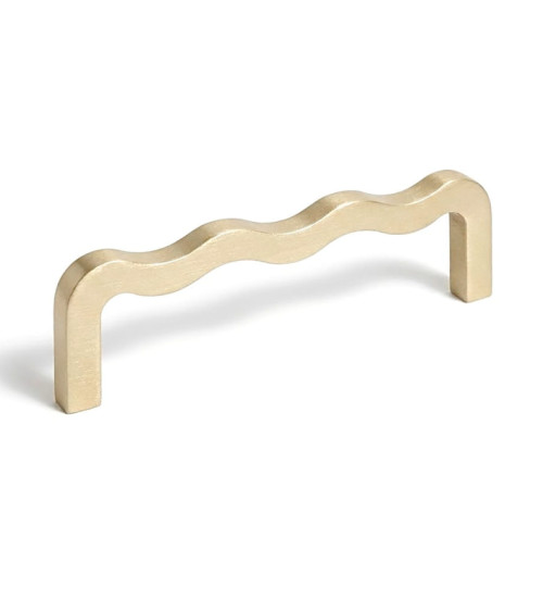Poignée Barre Asymétrique en Laiton Massif – Design Moderne