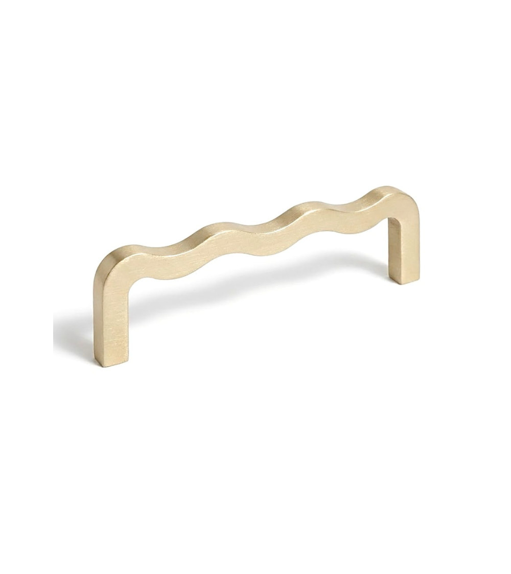 Poignée Barre Asymétrique en Laiton Massif – Design Moderne