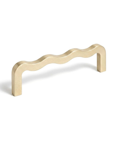 Poignée Barre Asymétrique en Laiton Massif – Design Moderne