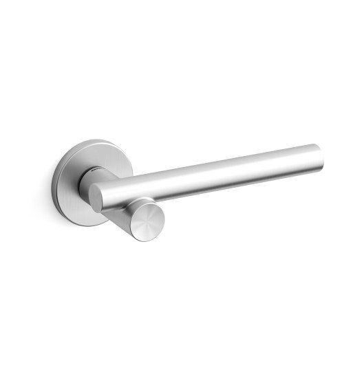 Poignée de porte chrome satiné Mandelli Bilbao poignée design