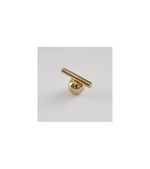 Bouton de meuble en laiton brillant modèle 04
