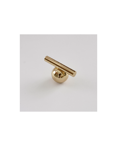 Bouton de meuble en laiton brillant modèle 04