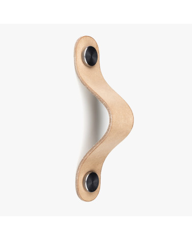Poignée de porte en cuire clair