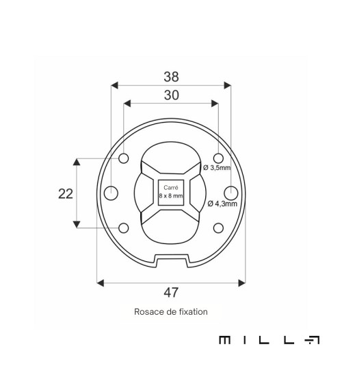 Poignée de porte contemporaine en zamak KELEDRES ronde poignée design