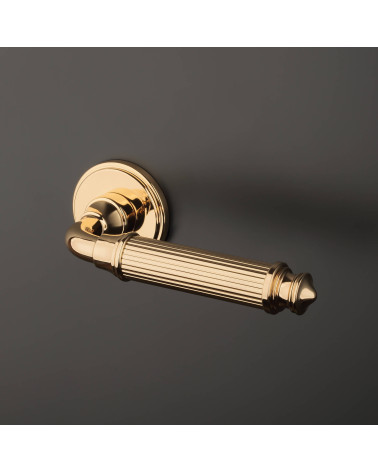 Poignée de porte en zamak NIGELLA poignée design vue rapprochée