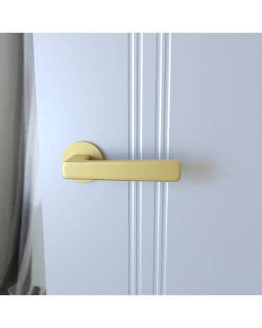 Poignée de porte zamak PARMA quincaillerie design vue de face
