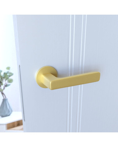 Poignée de porte zamak PARMA quincaillerie design vue de côté