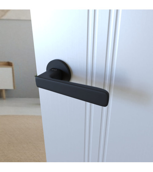 Poignée de porte noire PARMA quincaillerie design