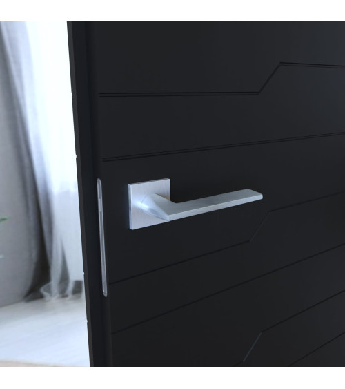 Poignée de porte chrome satiné ARA poignée design