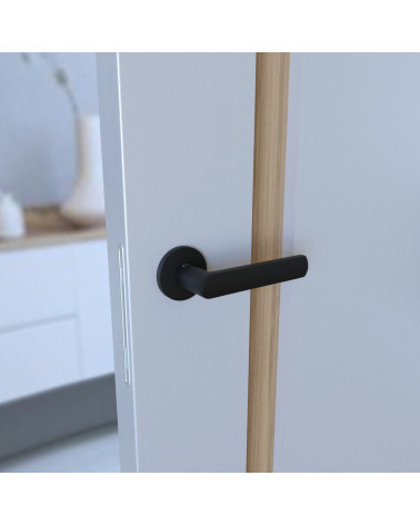 Poignée de porte noire TORINO poignée design vue de côté
