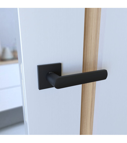Poignée de porte noire TORINO quincaillerie design