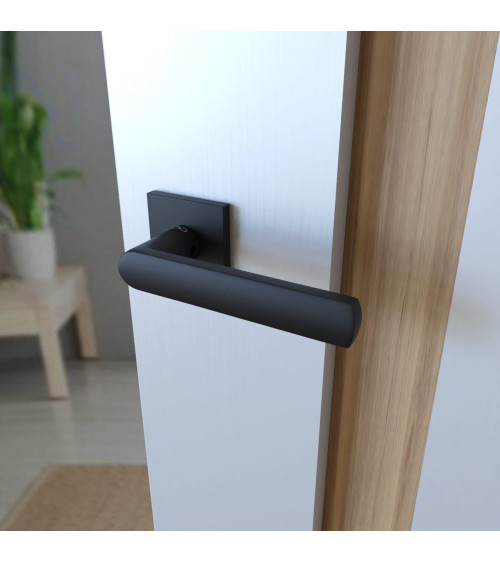 Poignée de porte noire TORINO quincaillerie design