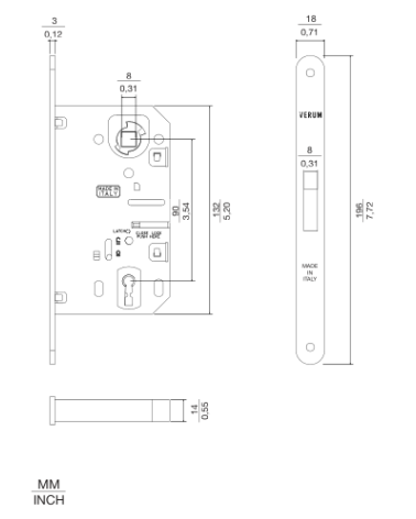 Serrure magnétique VERUM Clé de chambre