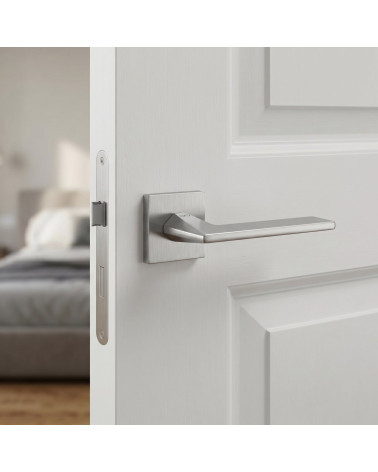 Poignée de porte chrome satiné ARA