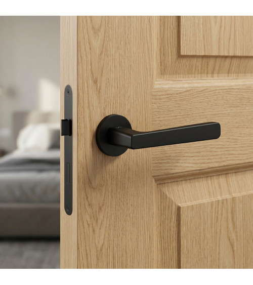 Poignée de porte noire PARMA quincaillerie design