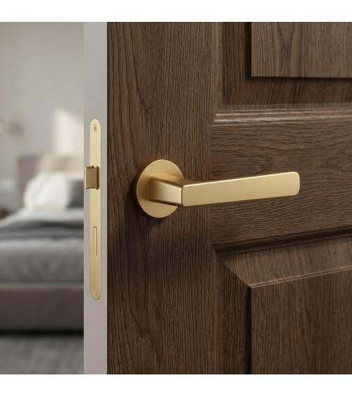 Poignée de porte or mat PARMA quincaillerie design