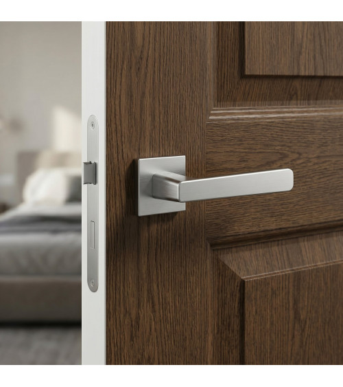 Poignée de porte chrome satiné PARMA poignée design