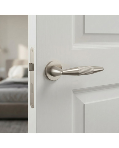 Poignée de porte nickel satiné IDESA